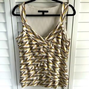 WHBM EUC sweetheart neckline knit tank blouse size large.